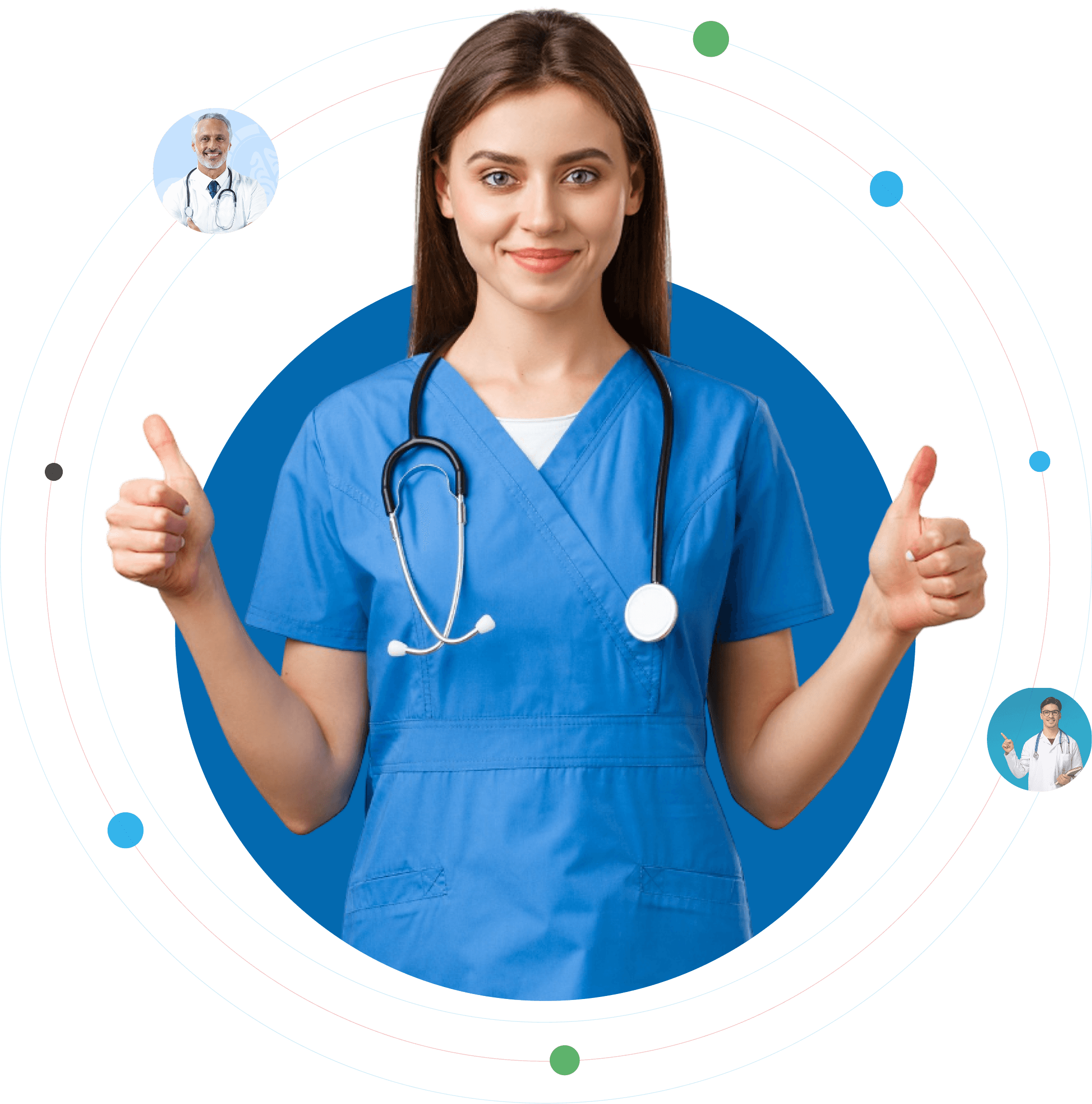Healthcare provider connected to an ecosystem of doctors and integrated devices